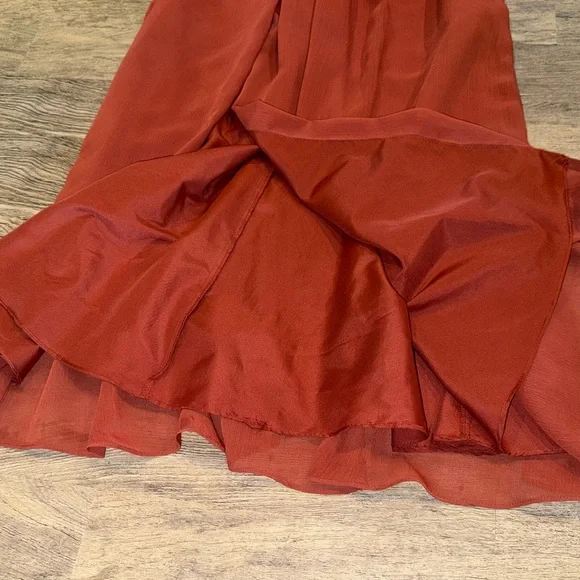 Elegant One-Shoulder Chiffon Davids Bridal DB Studio Bridesmaid Dress - Picture 5 of 7